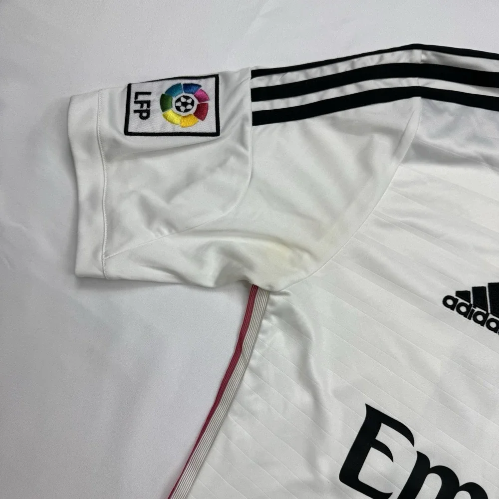 Real Madrid Adidas Soccer Jersey Mens Small White Fly Emirates Football Shirt 10